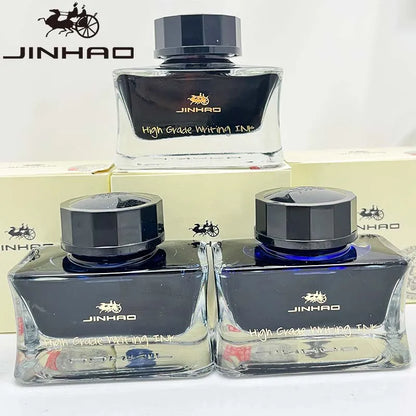 Jinhao Premium 50ml Fountain Pen Ink – Smooth Black/Blue/Blue-Black Calligraphy Ink for Writing
