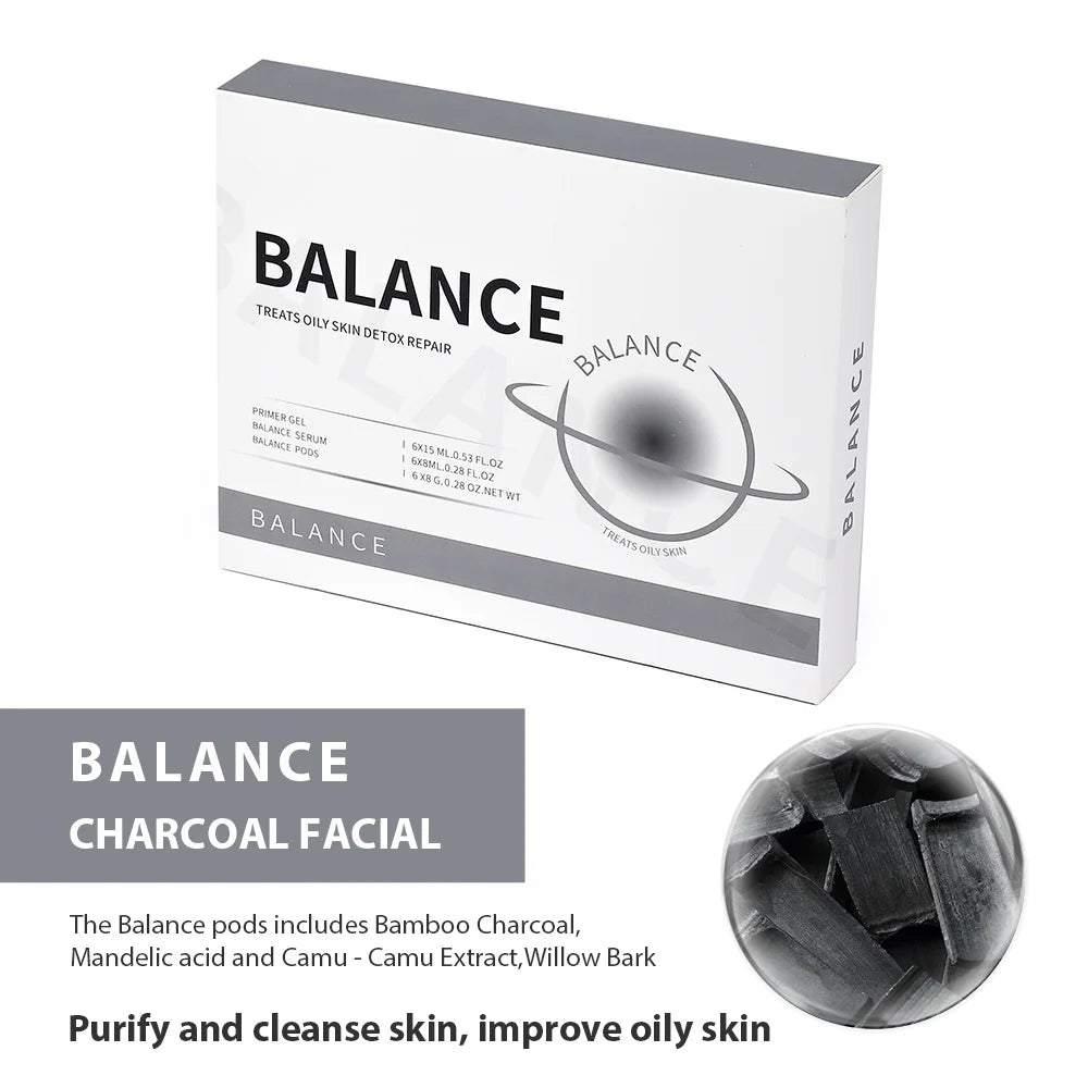 CO2 Glam Pod for Bubble Facial – Aqua Facial Skincare Pods with CO2 Serum Gel for Spa Treatment and Revive