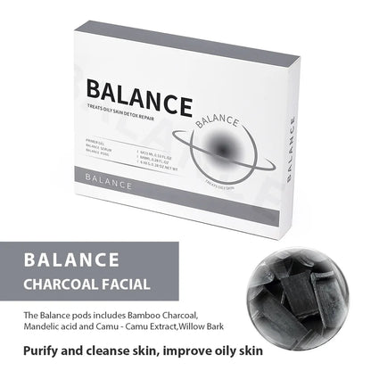 CO2 Glam Pod for Bubble Facial – Aqua Facial Skincare Pods with CO2 Serum Gel for Spa Treatment and Revive