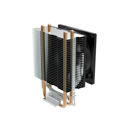 TEUCER CPU Cooler — 2-4 Heat Pipe Radiator with 3-Pin PWM Silent RGB Fan for Intel LGA 1700/1150/1155/1156/1366 & AMD AM2/AM3/AM4