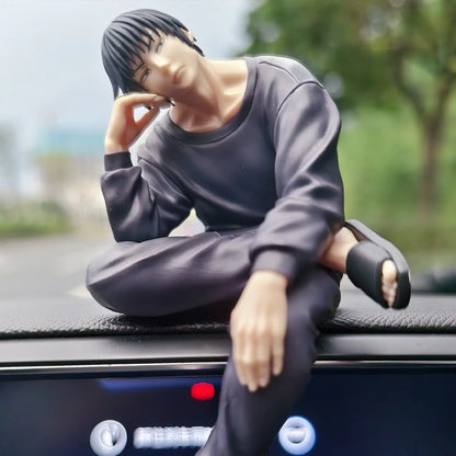 Jujutsu Kaisen Toji Fushiguro Figure - Sitting Pose Anime Collectible Decor Toy