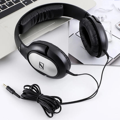 Sennheiser HD 206 Wired Headphones – Deep Bass Stereo Noise-Isolating Earphones for Sports & Gaming