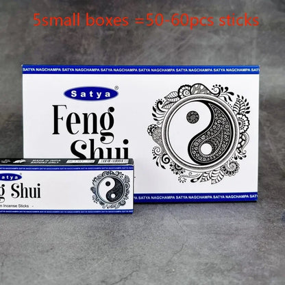 5BOX NAG Champa Indian Incense Set – Satya Handmade Sticks with 6 Aromatic Scents for Home & Meditation