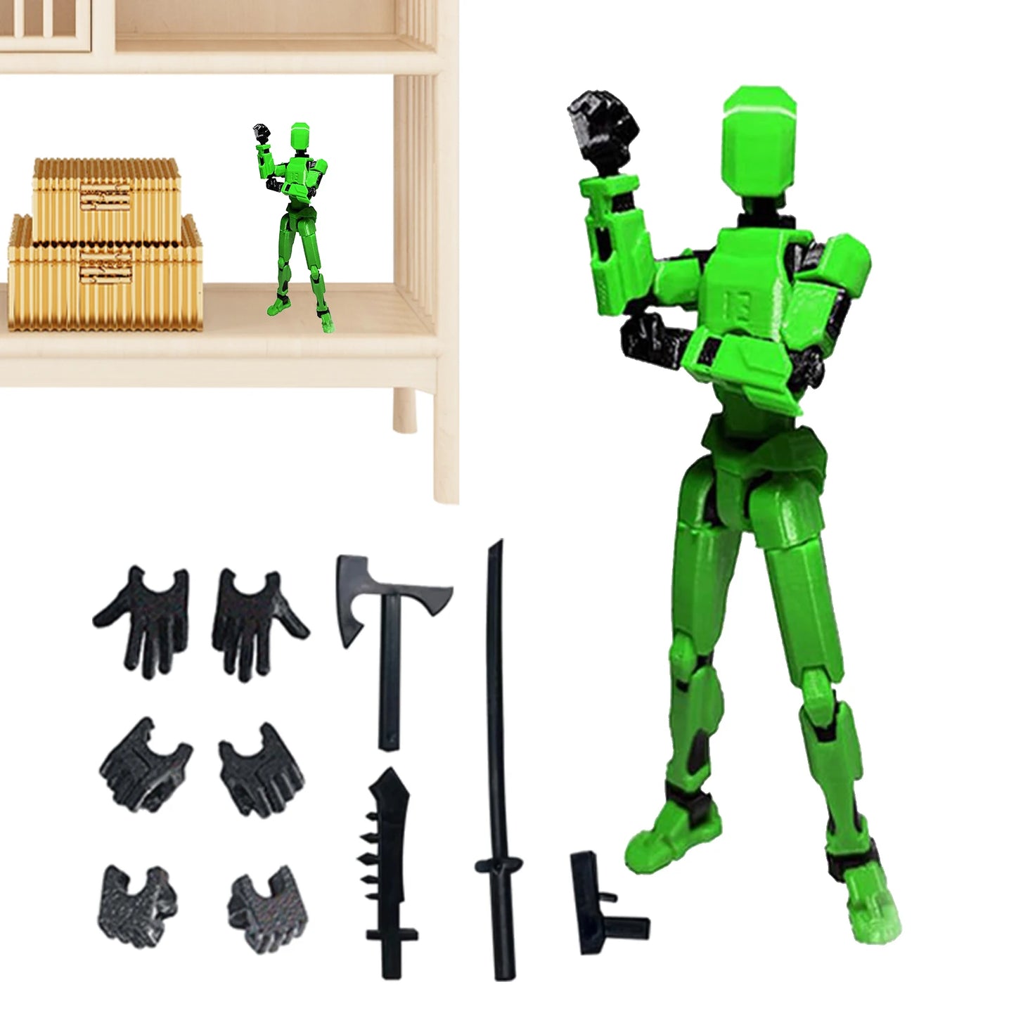 13-Joint Articulated Figure – Movable DIY 3D Printed Action Doll for Stop Motion & Animation