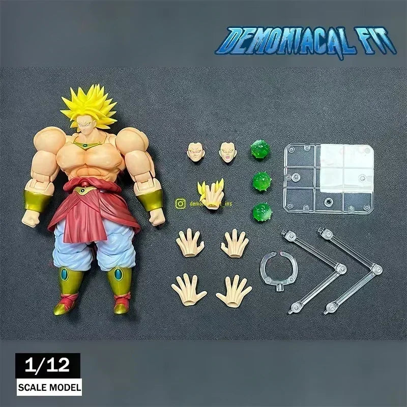 Dragon Ball SHF SSJ4 Super Saiyan 4 Goku & Broly Action Figures — Demoniacal Fit Collectible Model Toy