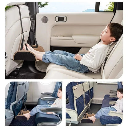 Portable Car Footrest Hammock - Adjustable Backseat Suspension Footrest for Travel, Office & Auto