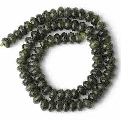 Natural Stone Rondelle Beads - 5x8mm Tourmaline, Citrine & Quartz Loose Beads for DIY Bracelets