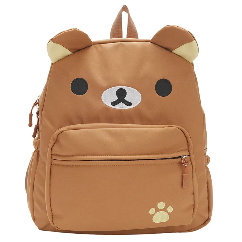 Rilakkuma Anime Backpack — Cute Relax Bear School Bag for Women, Girls & Boys, Outdoor Travel Rucksack Gift