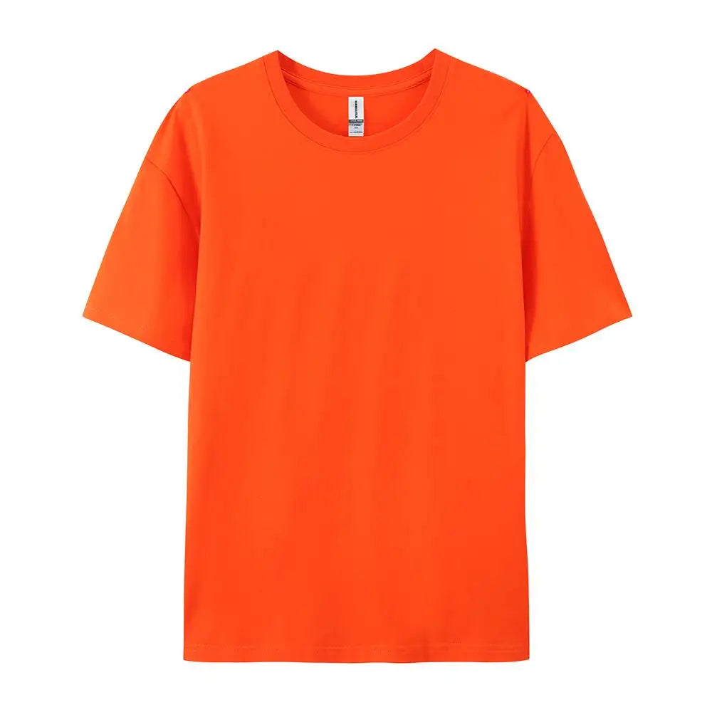 100% Cotton Solid Color T-Shirt – Unisex Short Sleeve Casual Breathable Summer Tee for Men & Women Fashion Wear
