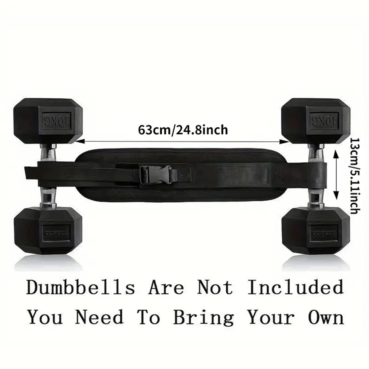 Adjustable Weighted Waist Belt - Home Workout Fitness Gear for Dumbbell Training and Hip Shaping Exercises