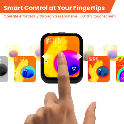 Mini Thermal Camera with Touchscreen - 80×60 IR Infrared Imager for Home Inspection, Leak Detection & Hidden Camera Detection