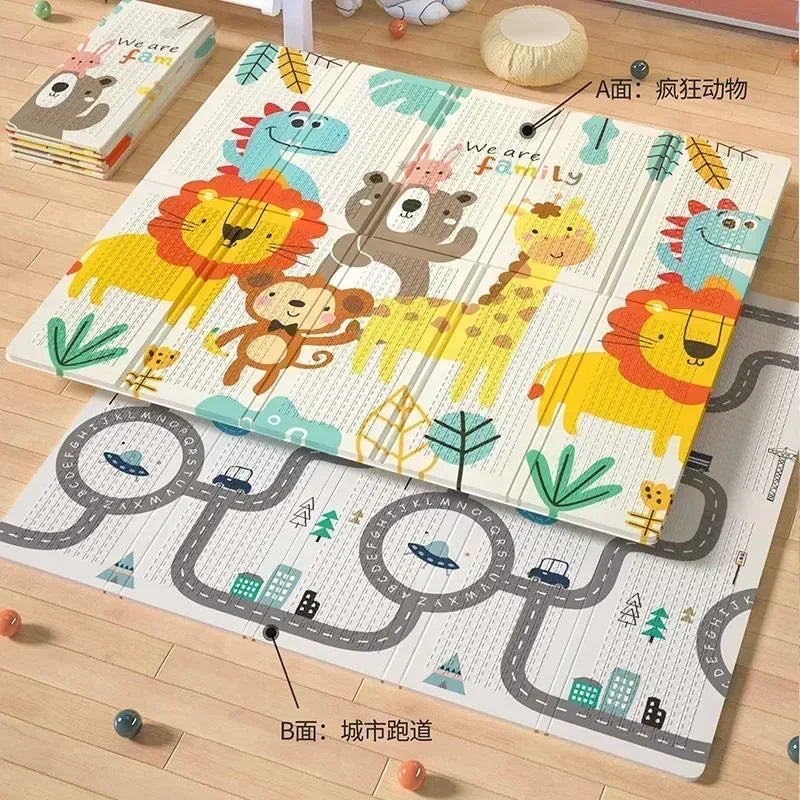 Foldable Baby Play Mat – XPE Kids Crawling Puzzle Carpet, Educational Activity Rug, Children’s Floor Games Blanket Toy