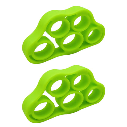 3-in-1 Silicone Finger Strengthener – Elastic Hand Grip Trainer & Guitar Finger Exerciser for Hand Therapy