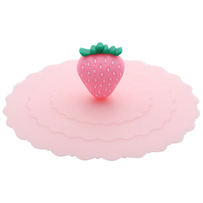 Cartoon 10cm Cute Silicone Cup Cover - Heat-Resistant, Leak-Proof, Dustproof Sealed Lid for Tea Cups