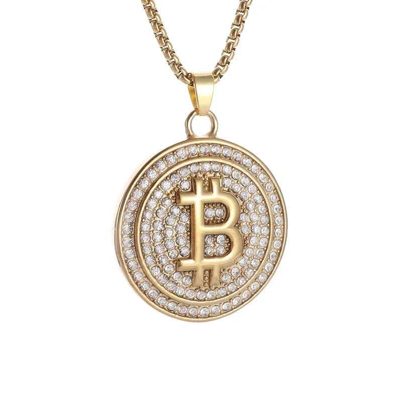 Stainless Steel $100 Bill Pendant Necklace for Men & Women – Fashion Lucky Wealth Jewelry Gift Necklace