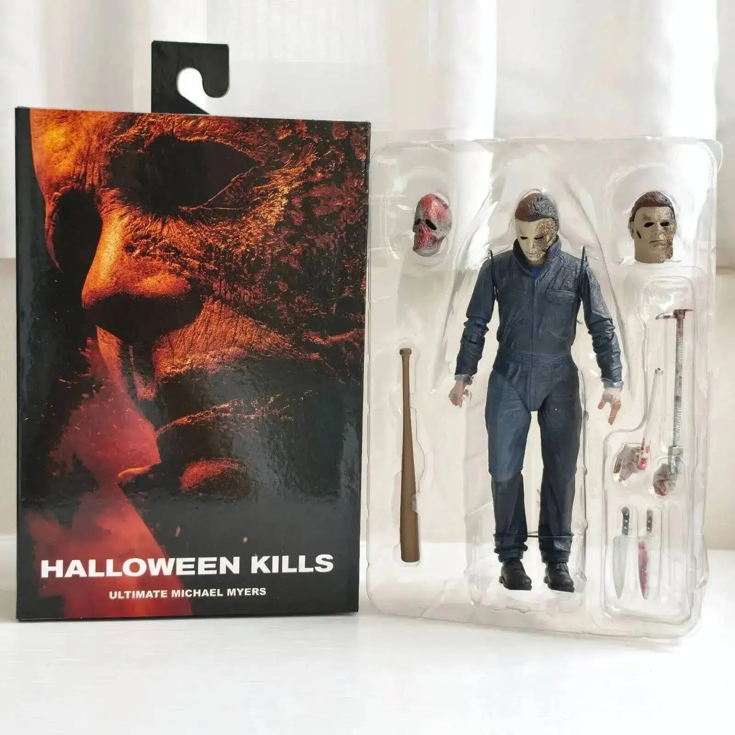 Michael Myers Horror Action Figure - Halloween Pumpkin Decor Toy Collectible Gift for Horror Fans