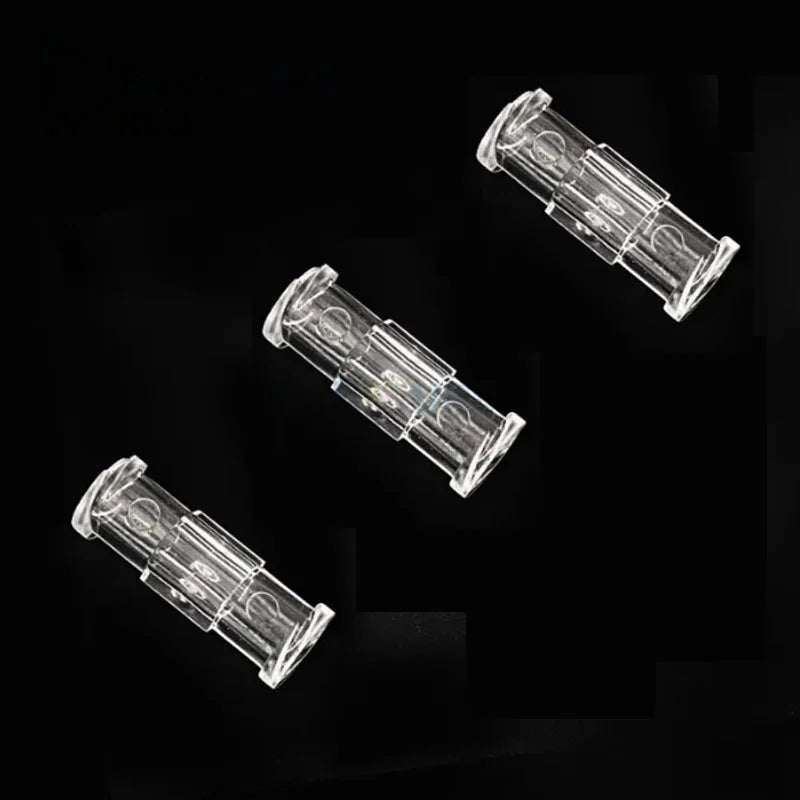 Leak-Proof Double Helix Luer Lock Adapter — Sterile Transparent Syringe Connector, 10–100PCS