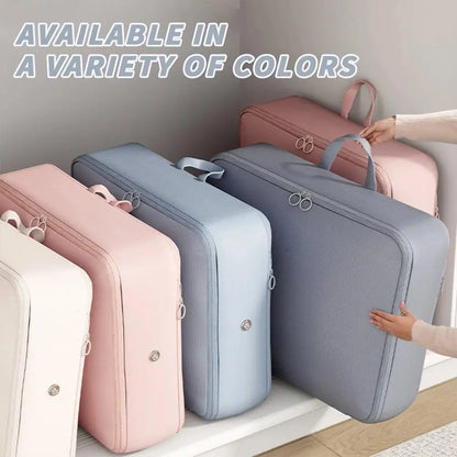 4PCS Compression Packing Bags Set – Foldable Large Capacity Organizer for Clothes, Down Jackets & Cotton Quilts