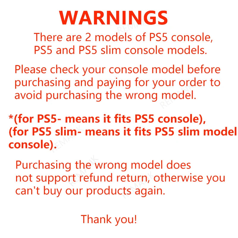 REMANK PS5/PS5 Slim Cooling Fan System – LED Light Cooling for Disc & Digital Console