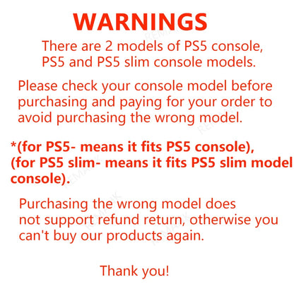 REMANK PS5/PS5 Slim Cooling Fan System – LED Light Cooling for Disc & Digital Console