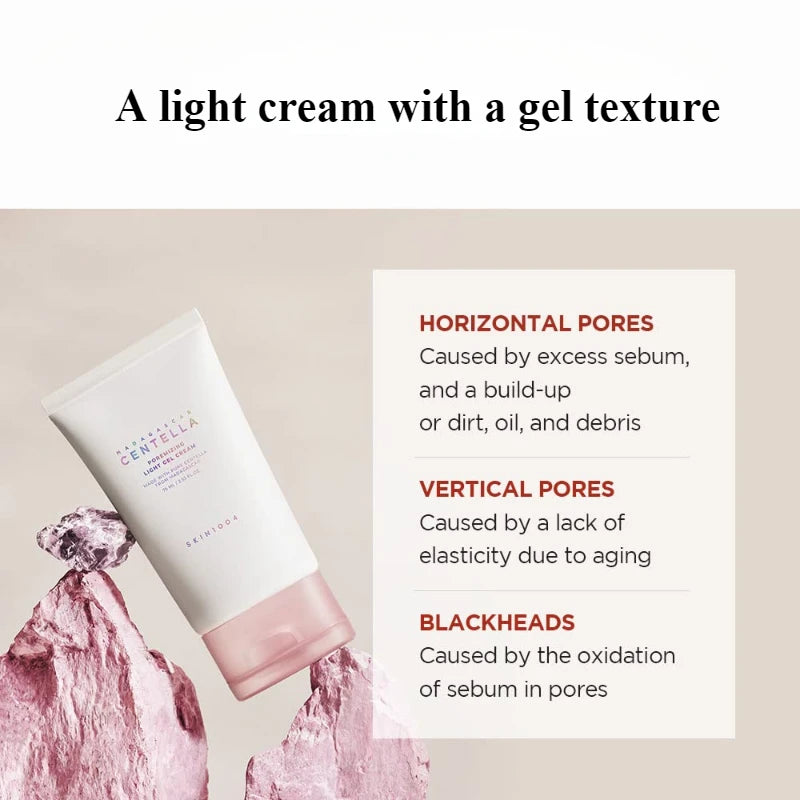SKIN1004 Madagascar Centella Poremizing Light Gel Cream 75ml — Deep Hydration & Pore Care Facial Skincare