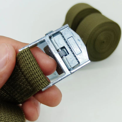Set of 2 - 5M Car Tension Rope Tie Down Straps: Strong Ratchet Belts for Securing Luggage, Cargo, and Gear - Ideal for Trucks, Motorcycles, Bikes, and Boats
