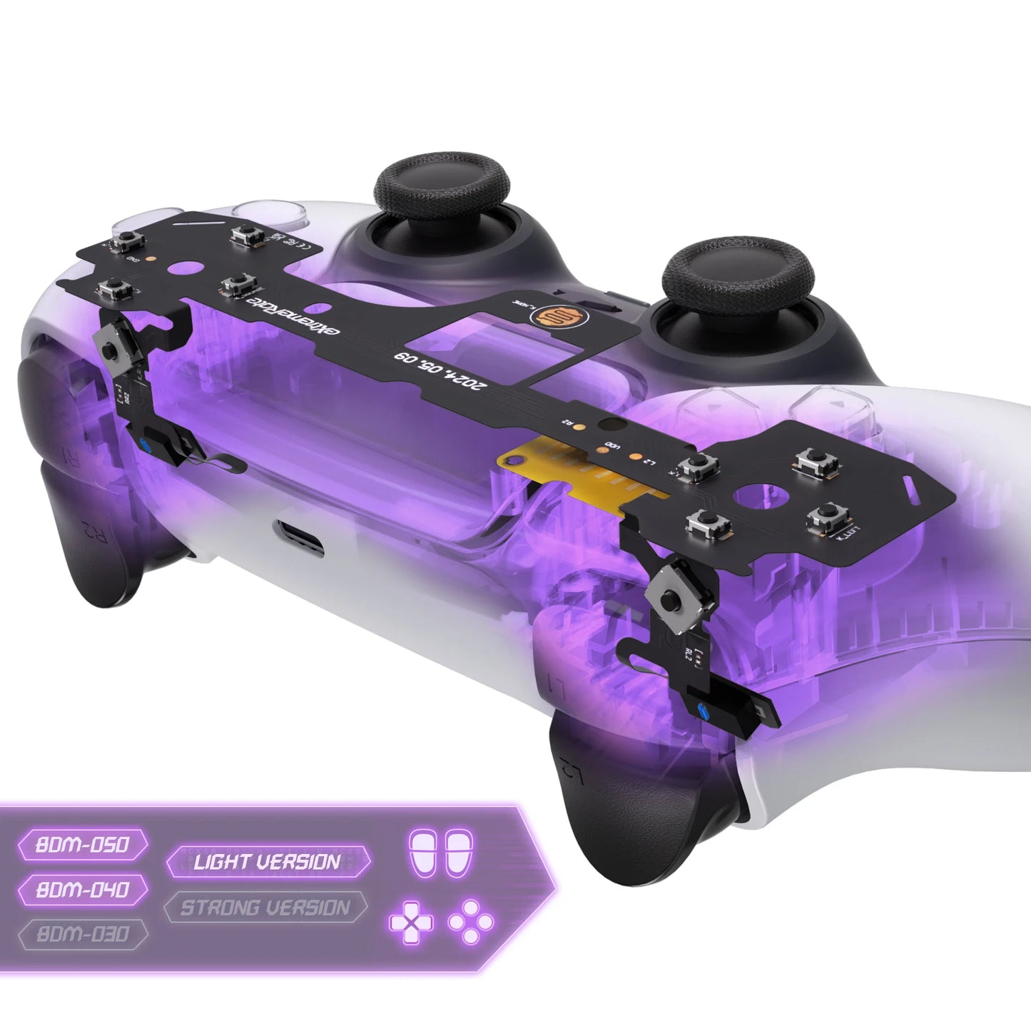 eXtremeRate Whole Clicky Kit V2 for PS5 – Shoulder, Face, D-Pad Buttons & Micro Switch Hair Trigger Upgrade