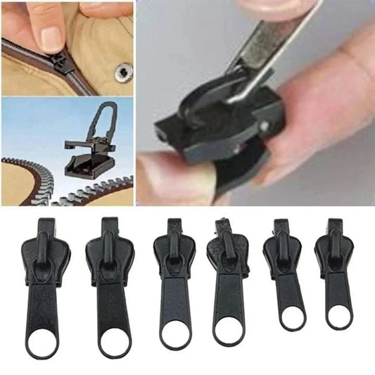 Universal Zipper Repair Kit – 3 Sizes Instant Fix Zip Slider Replacement for Clothes, Bags & Sewing, Zipper Rescue Tool Accessory