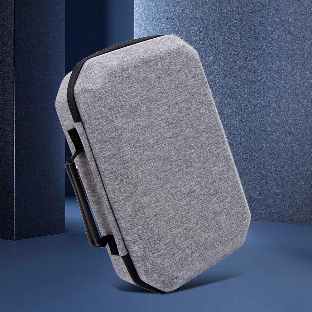 Waterproof Hard Carry Case with Lens Cover: Travel & Home Storage Bag for Meta Quest 3 VR Headset & Game Controller - Mesh Pocket