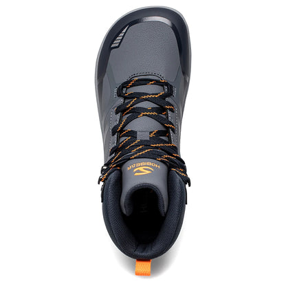 HOBIBEAR Unisex Mid-Top Barefoot Hiking Shoes - Wide Toe Artificial Leather Boots with Non-Slip Soles for Outdoor Trail Running and Walking