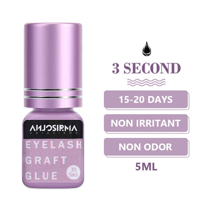 ANJOSIRMA Fast Drying Fake Eyelash Gel 5ml – Instant Eyelash Extension in 1-2 Seconds