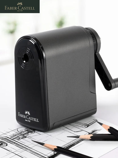 Faber Castell Artists Long Point Pencil Sharpener - Manual for Art Charcoal Pencils - Adjustable Points for Drawing & Sketching Pencils