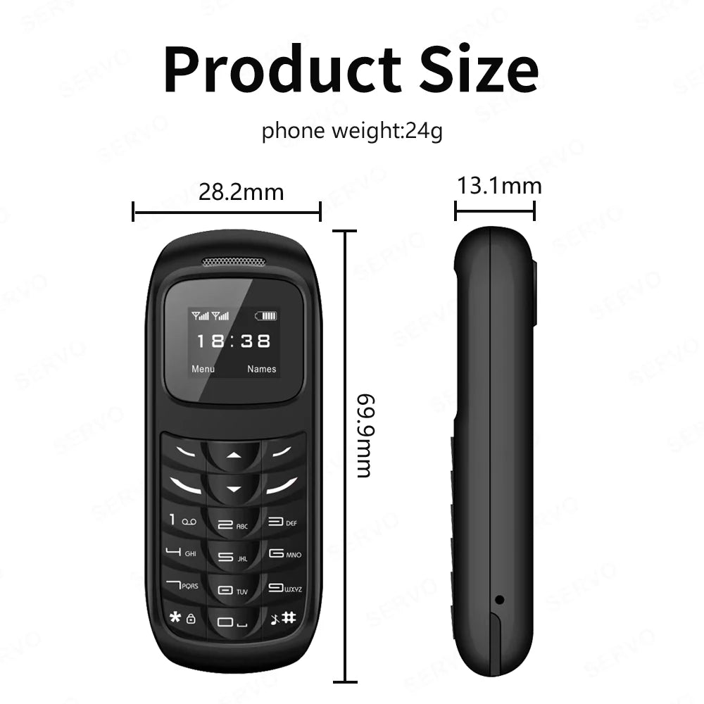 Unlocked Mini Mobile Phone – Bluetooth, Voice Changer, Automatic Call Recording, Magic Voice, Portable Cheap Cellphone