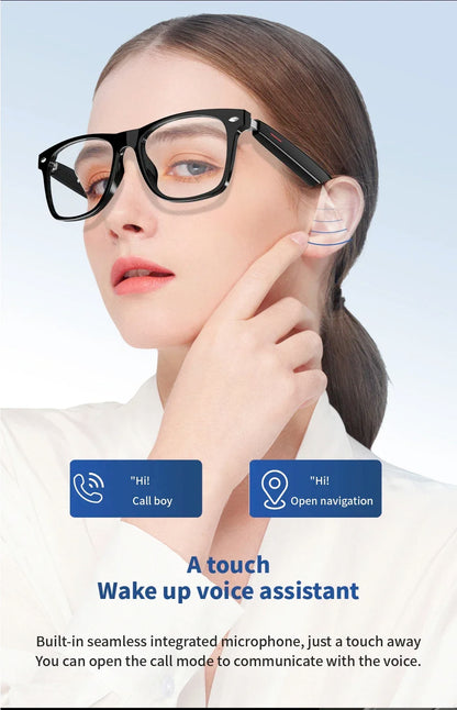 Hiwego Smart Music Sunglasses with Bluetooth Earphones – Wireless HIFI Headset for Driving & Hands-Free Calls