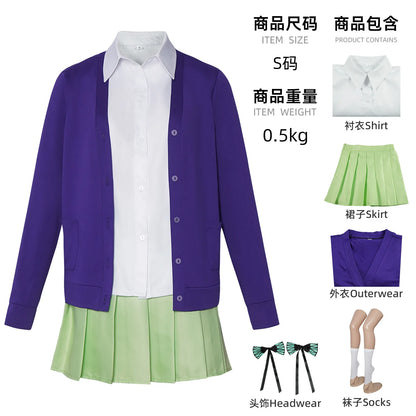 Quintessential Quintuplets Cosplay Costume - Full School Uniform Set for Comic Con & Halloween