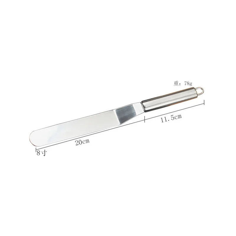 6/8/10/12 Inch Stainless Steel Icing Spatula – Cream Frosting Cake Decorating Tools & Accessories
