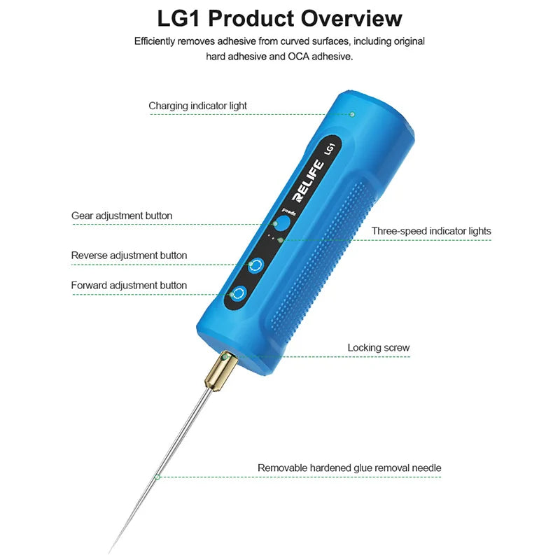 RELIFE LG1 Intelligent OCA Glue Remover Machine – Mobile Phone Screen Degumming & Adhesive Removal Repair Tool Set