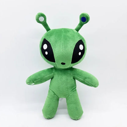 AFTONSPARV Green Alien Plush Toy - Kawaii Soft Stuffed Cartoon Doll Gift for Kids Birthday & Christmas