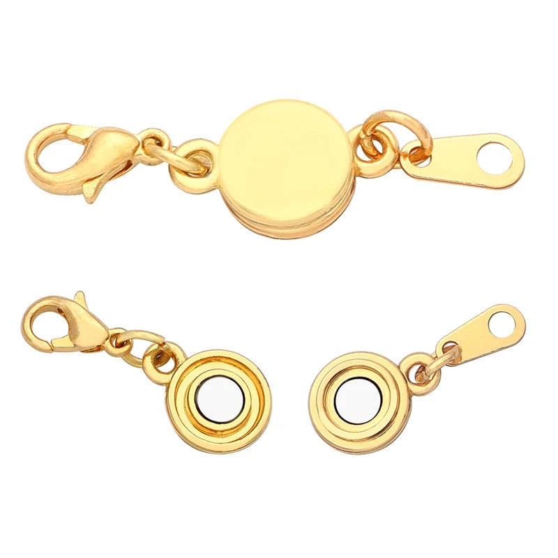 Magnetic Jewelry Clasps - Strong Buckle Connectors with Lobster Clasps for DIY Bracelets, Necklaces & Jewelry Making