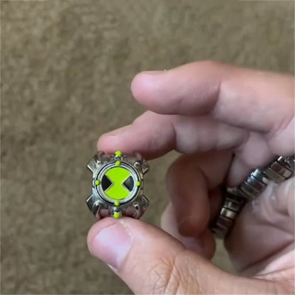 Ben 10 Omnitrix Cosplay Ring – Unisex Punk Goth Finger Jewelry Accessory