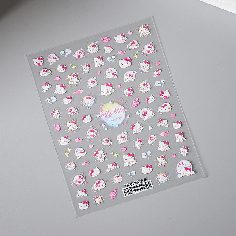 Cute Snoopy 5D Nail Stickers – Cartoon Anime Nail Art Decoration