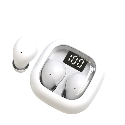 SK Wireless Bluetooth Earbuds - Invisible Small-Head Design, Comfortable Fit, Deep Bass & Sport-Friendly Headphones for All Phones