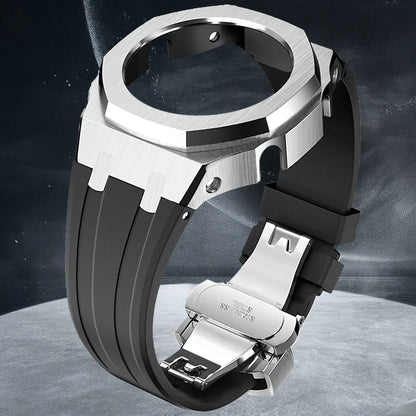 Gen4 Mod Kit for Casioak GA2100/2110 – Metal Bezel, Rubber Watch Case & Stainless Steel Strap