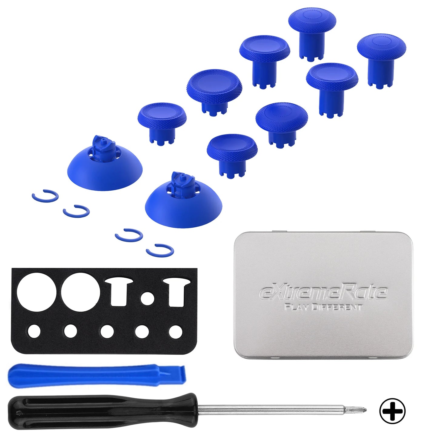 eXtremeRate ThumbsGear V3 — Interchangeable Ergonomic Replacement Thumbsticks for PS5 & PS4 Controllers