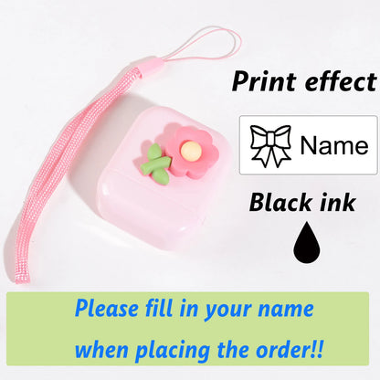 Custom Kids Name Stamp - Personalized Waterproof Clothing Label & Signature Seal