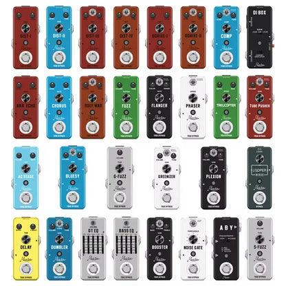 Rowin Guitar Effects Pedal – Noise Gate, Delay, Chorus, Vibrato, Phaser, Flanger, Booster, EQ, Fuzz, Metal, Distortion, and Blues Drive