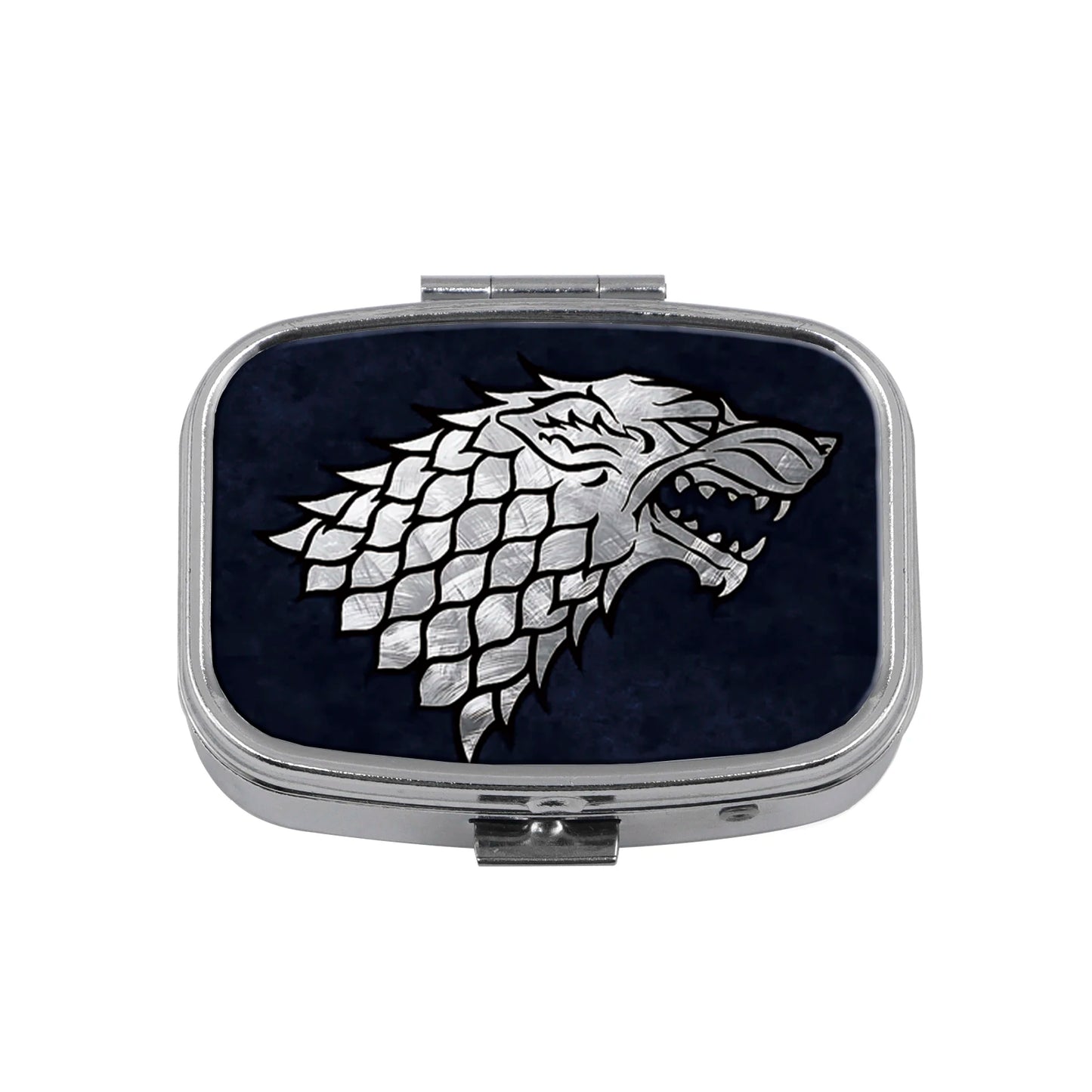 Dragon & Tiger Metal Medicine Box - Moisture-Resistant Portable Pill Storage Case with Movie-Inspired Design