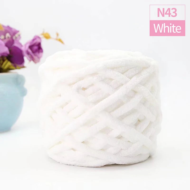 QJH Chunky Blanket Yarn – Luxury Thick Polyester Jumbo Knitting & Crochet Yarn for Blankets & Pillows, 100g Ball