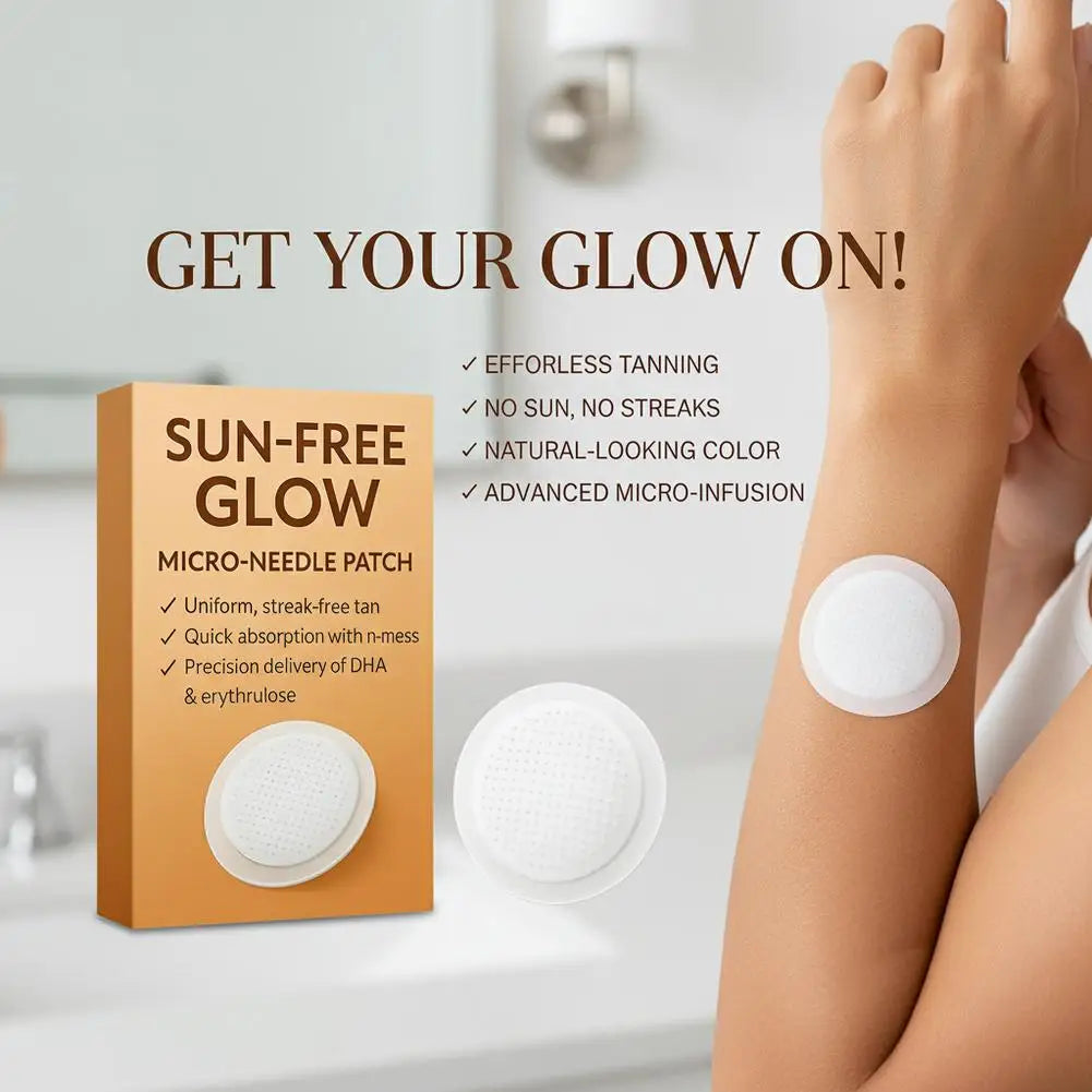 Sun-Free Glow Patches - 10PCS Microdart Tanning Patches for Men & Women