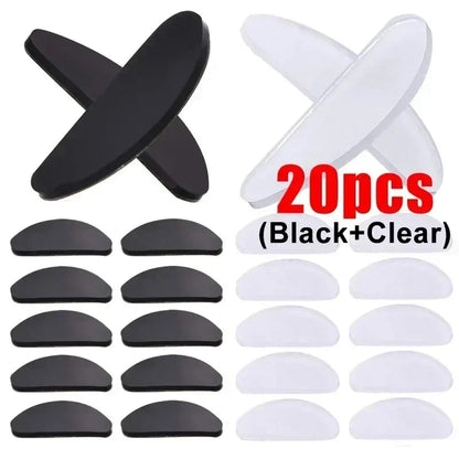 Non-Slip Glasses Nose Pads - Invisible Soft Silicone, Self-Adhesive Nose Holder Stickers for Eyewear Accessories